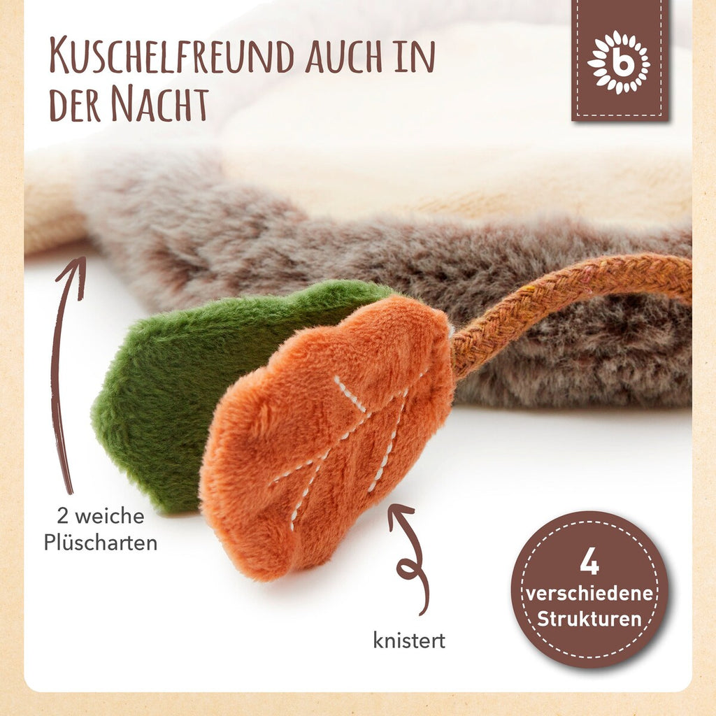 Montert koseklut pinnsvin plysj 27x20 cm