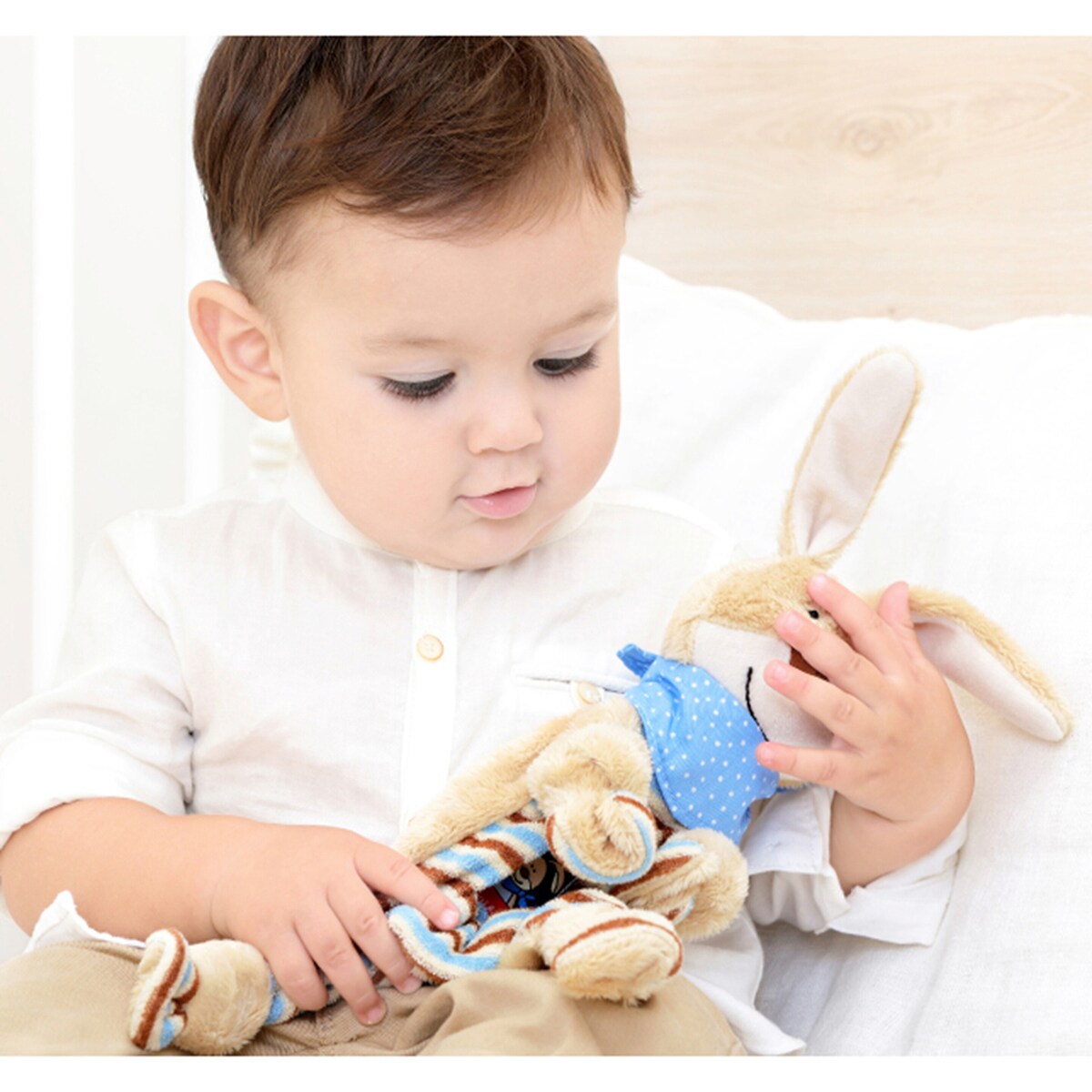Detalj av Koseklut Semmel Bunny bomull og mikrofiber 27 cm
