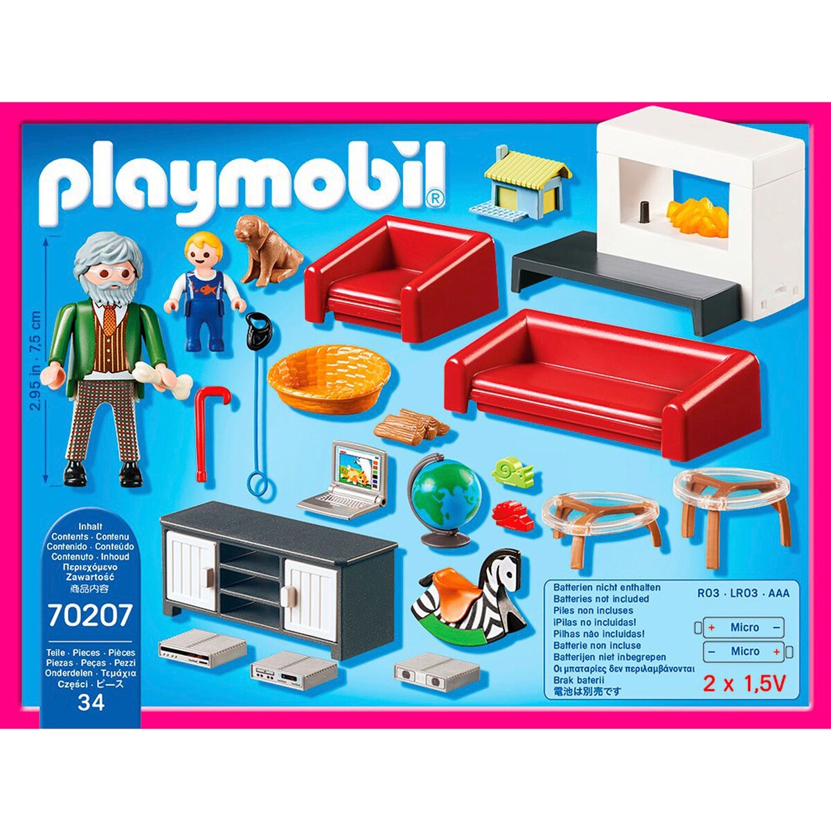 Playmobil-figurer og tilbehør i Koselig stue 70207