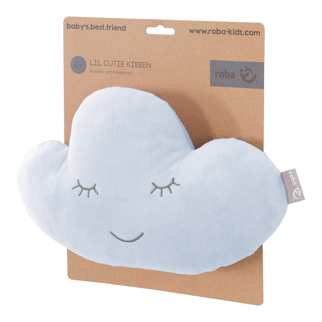 Kosepute sky med brodert ansikt 28x32 cm i barnevogn