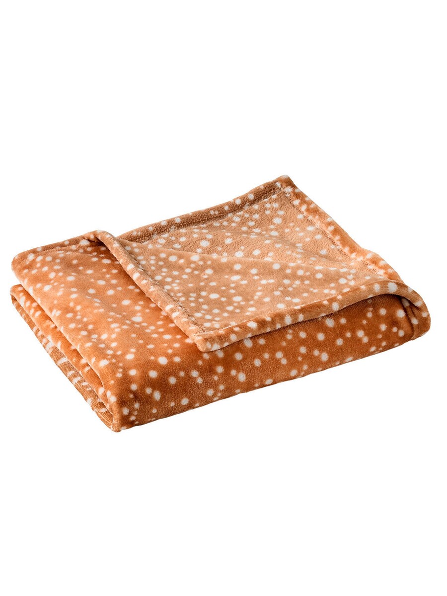 Koseteppe for barn i fleece 100x150 detalj av stoff