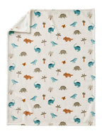 Koseteppe for barn i fleece 75x100 foran