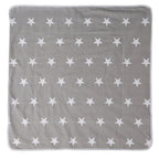Bakside av Koseteppe Little Stars stjernequilting 80x80 cm
