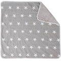 Koseteppe Little Stars stjernequilting 80x80 cm forfra