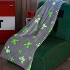 Koseteppe med selvlysende funksjon Minecraft 100x150 cm montert
