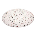 Krablematte XXL quiltet Ø150 cm med gummiknotter foran