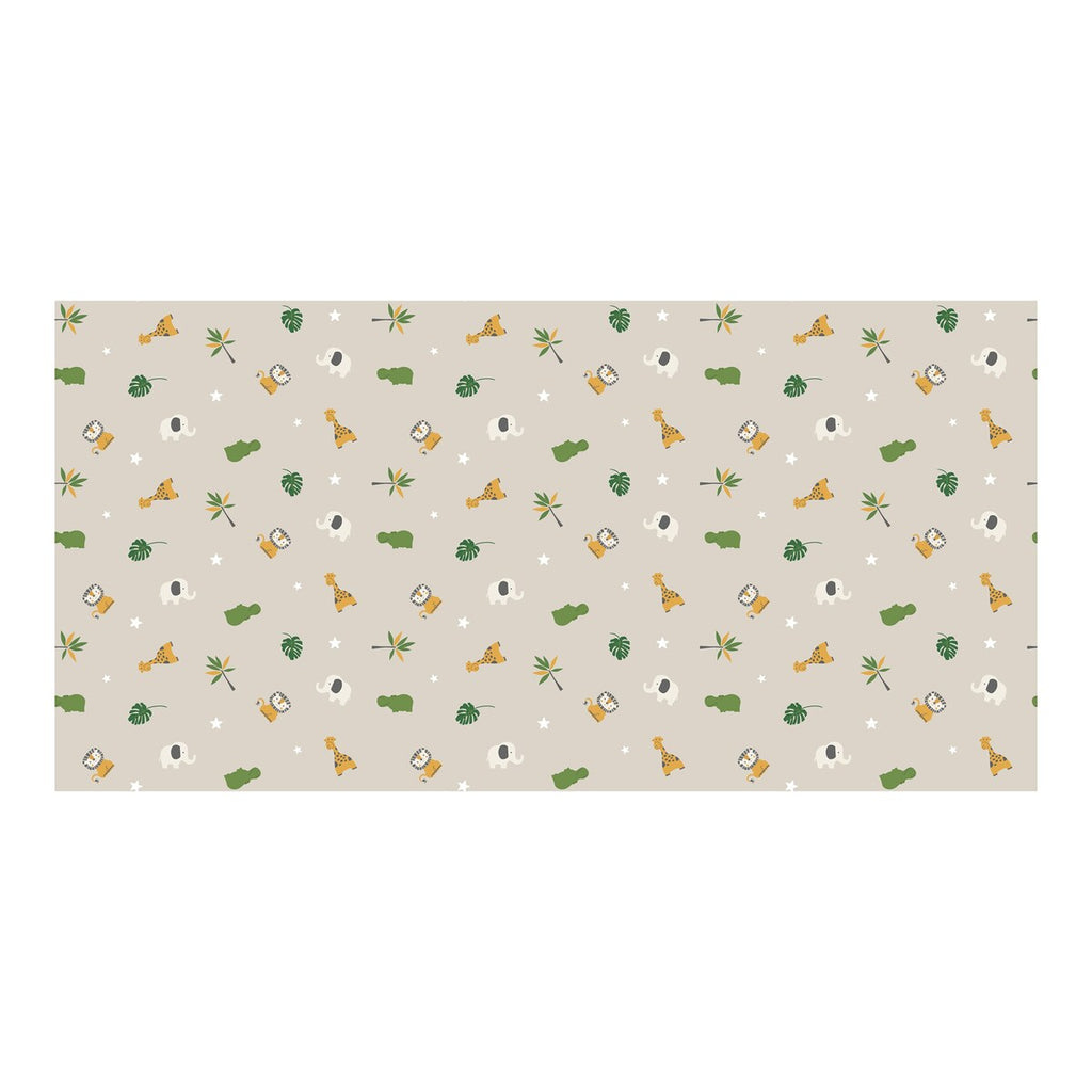Montert krableteppe 100x155 cm, vendbart, bomull