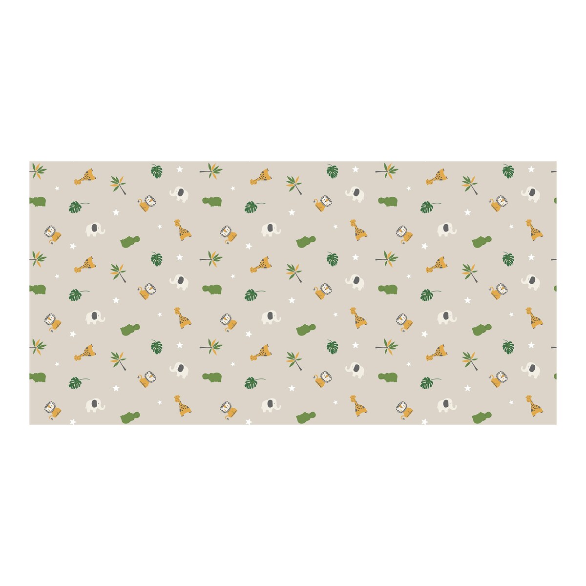 Montert krableteppe 100x155 cm, vendbart, bomull