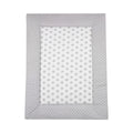 Krableteppe i bomull 100x135 cm med polstring forside