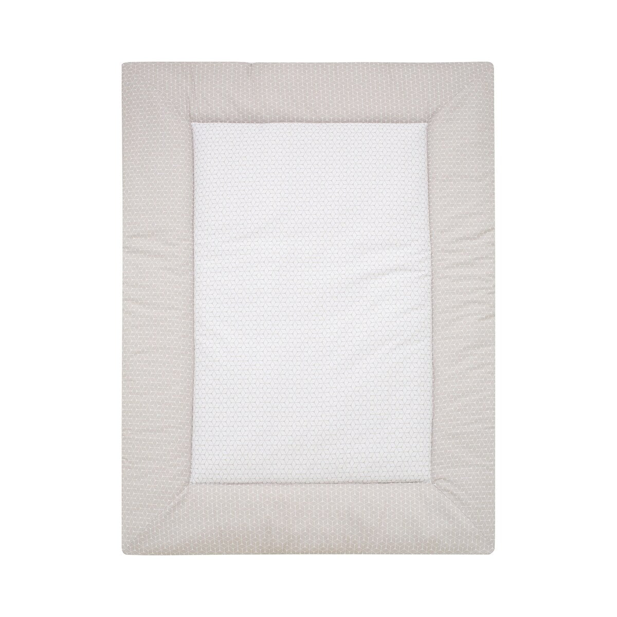 Nærbilde av bomullsstoff på Krableteppe i bomull 100x135 cm med polstring