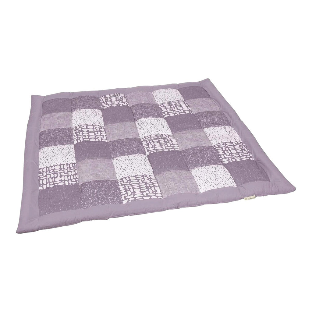 Krableteppe Classics patchwork 140x140 cm bomull montert på gulv