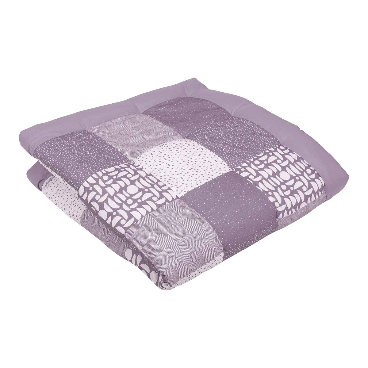 Ullenboom Krableteppe Classics patchwork 140x140 cm bomull vist sammenrullet