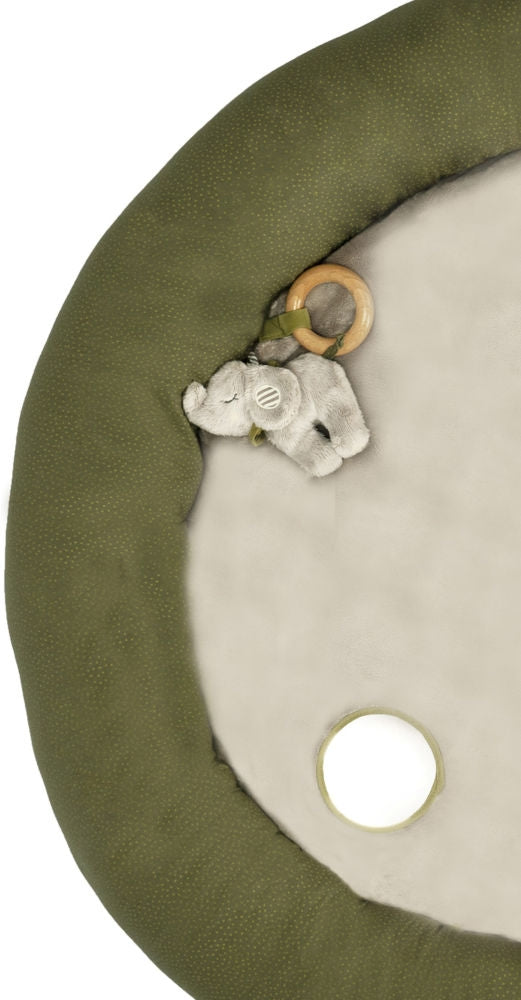 Detalj av FSC-sertifisert bøkering på Krableteppe Eddy rundt diameter 100 cm - Sterntaler