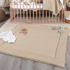 Montert Krableteppe i vaffelpiqué 75x100 cm bomull - babybay