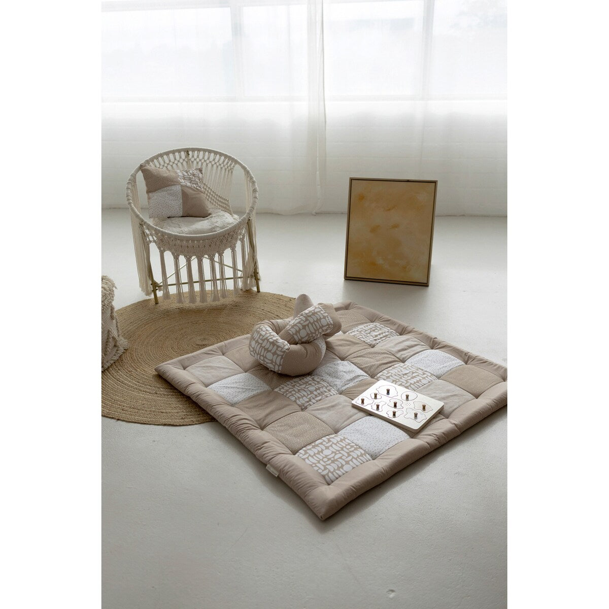 Krableteppe og lekegrindmatte Classics 120x120 cm - Ullenboom