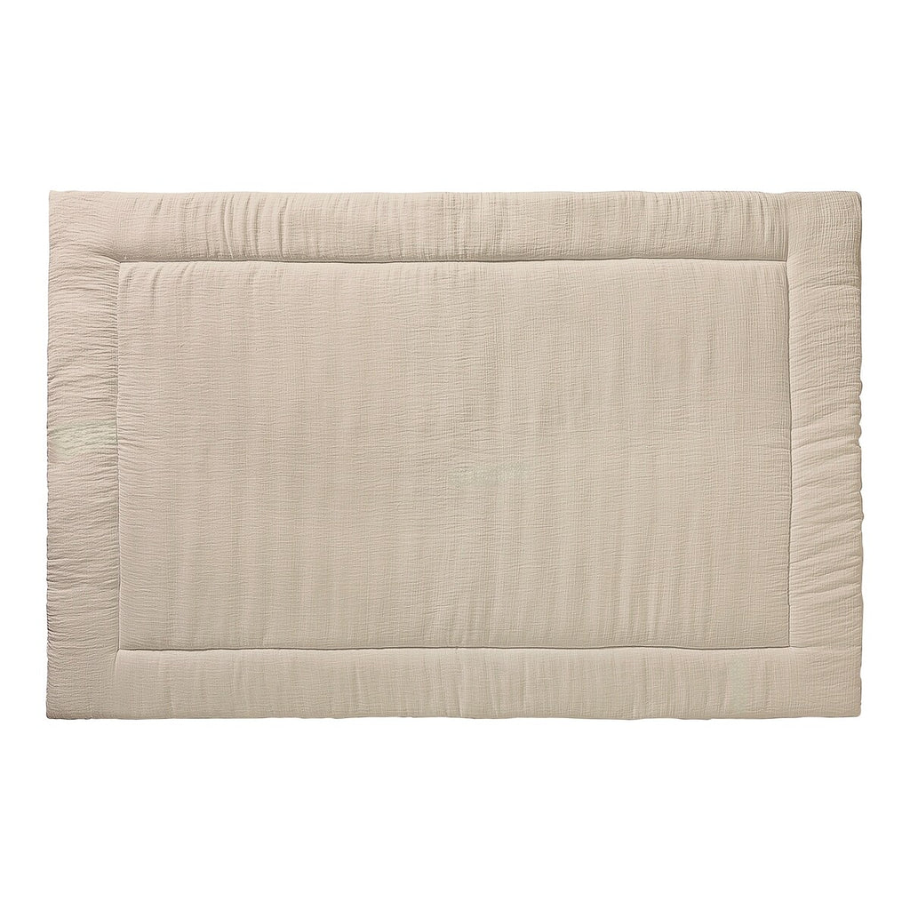 Bakside av krableteppe i musselin 155x100 cm bomull polstret
