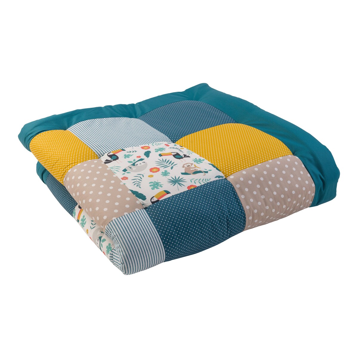 Krableteppe og lekegrindinnlegg 120x120 cm bomull barn som krabber