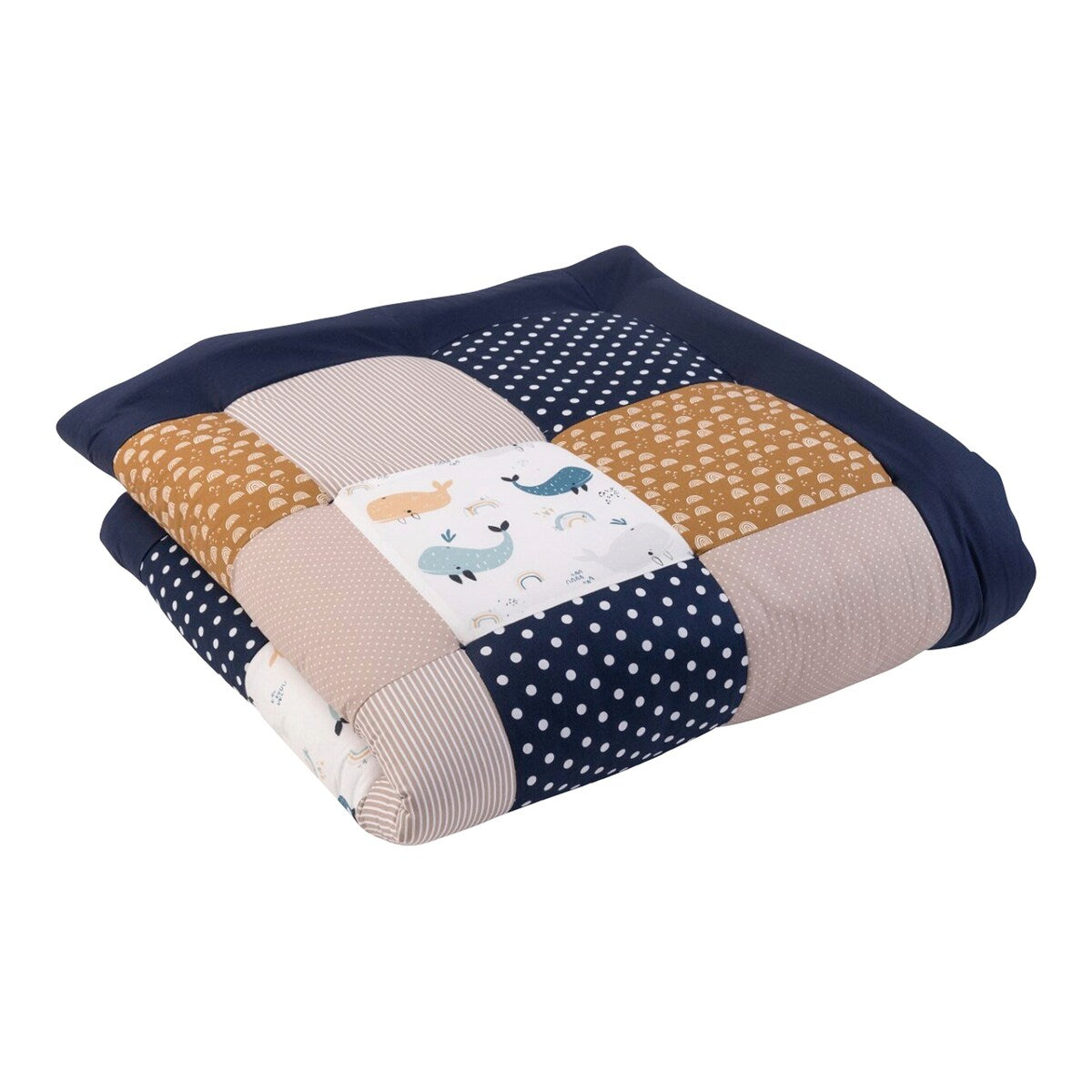 Krableteppe og lekegrindinnlegg 120x120 cm bomull bakside