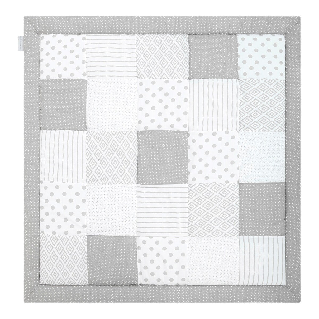 Krableteppe patchwork 200x200 cm bomull forfra