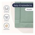 Krableteppe Terra i muslin 95x135 cm logo