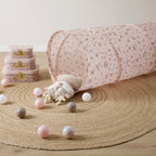 Krabletunnel XXL Dreamy Flowers polyester 46x180 cm bakside
