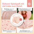 Nærbilde av åpning på Krabletunnel XXL Dreamy Flowers polyester 46x180 cm