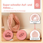 Krabletunnel XXL Dreamy Flowers polyester 46x180 cm sammenfoldet