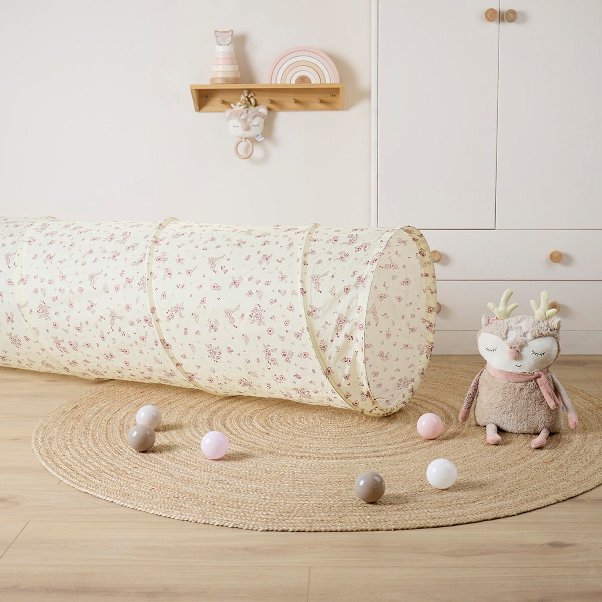 Krabletunnel XXL Vintage Flowers bakside