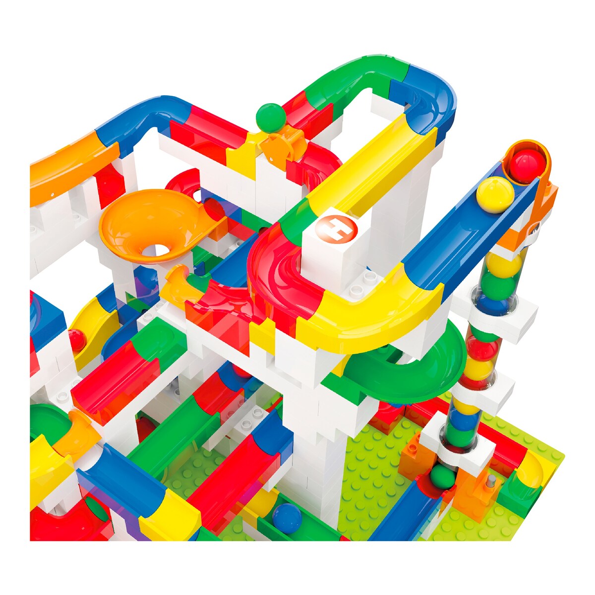 Kulebane byggesett mega 585 deler ABS-plast med utvidelser