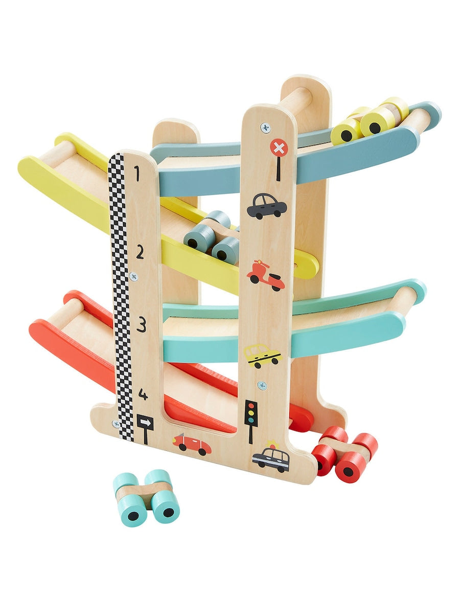 Kulebane med biler i tre FSC® fra 18 mnd forfra