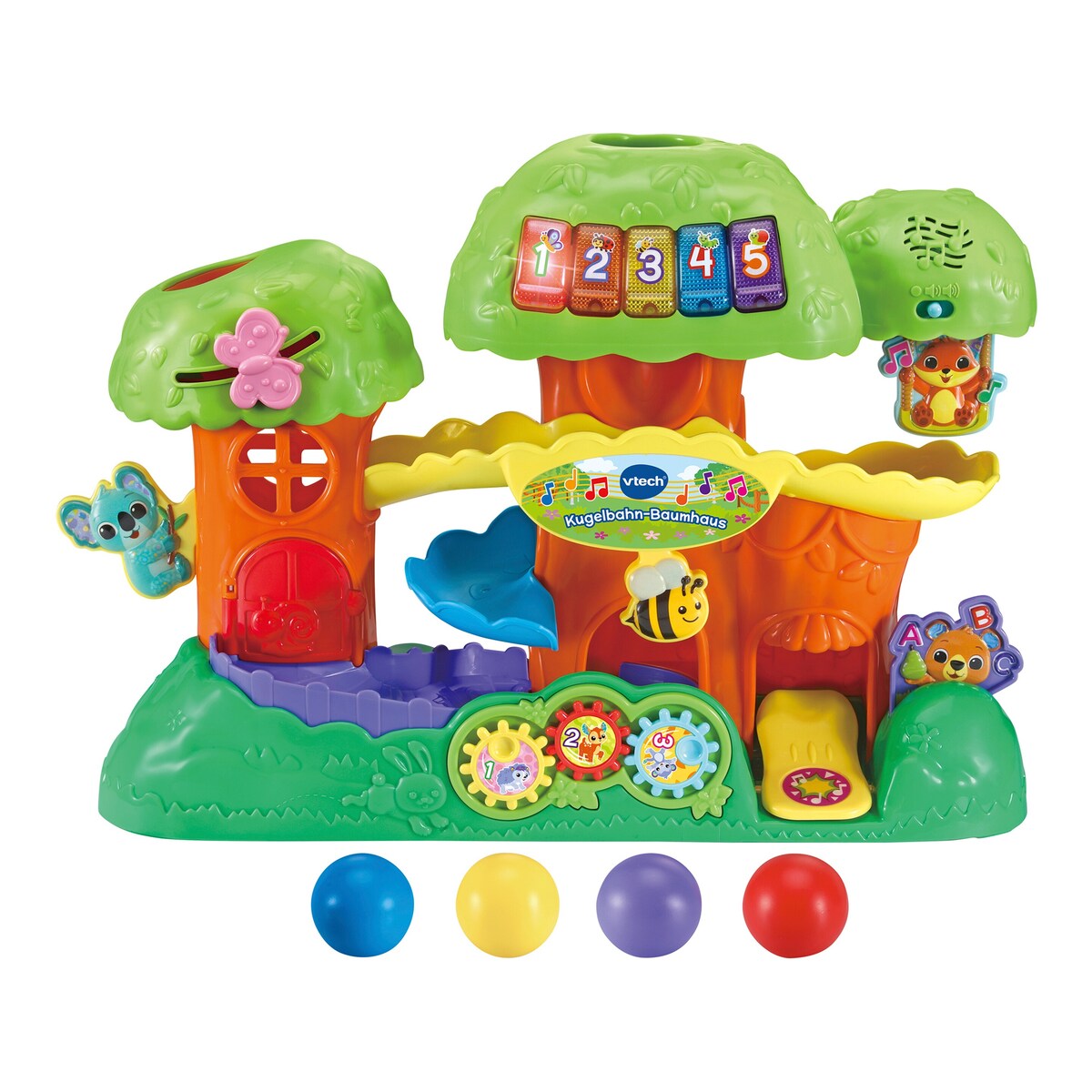 Kulebane trehus med lys, musikk og melodier - Vtech bakside