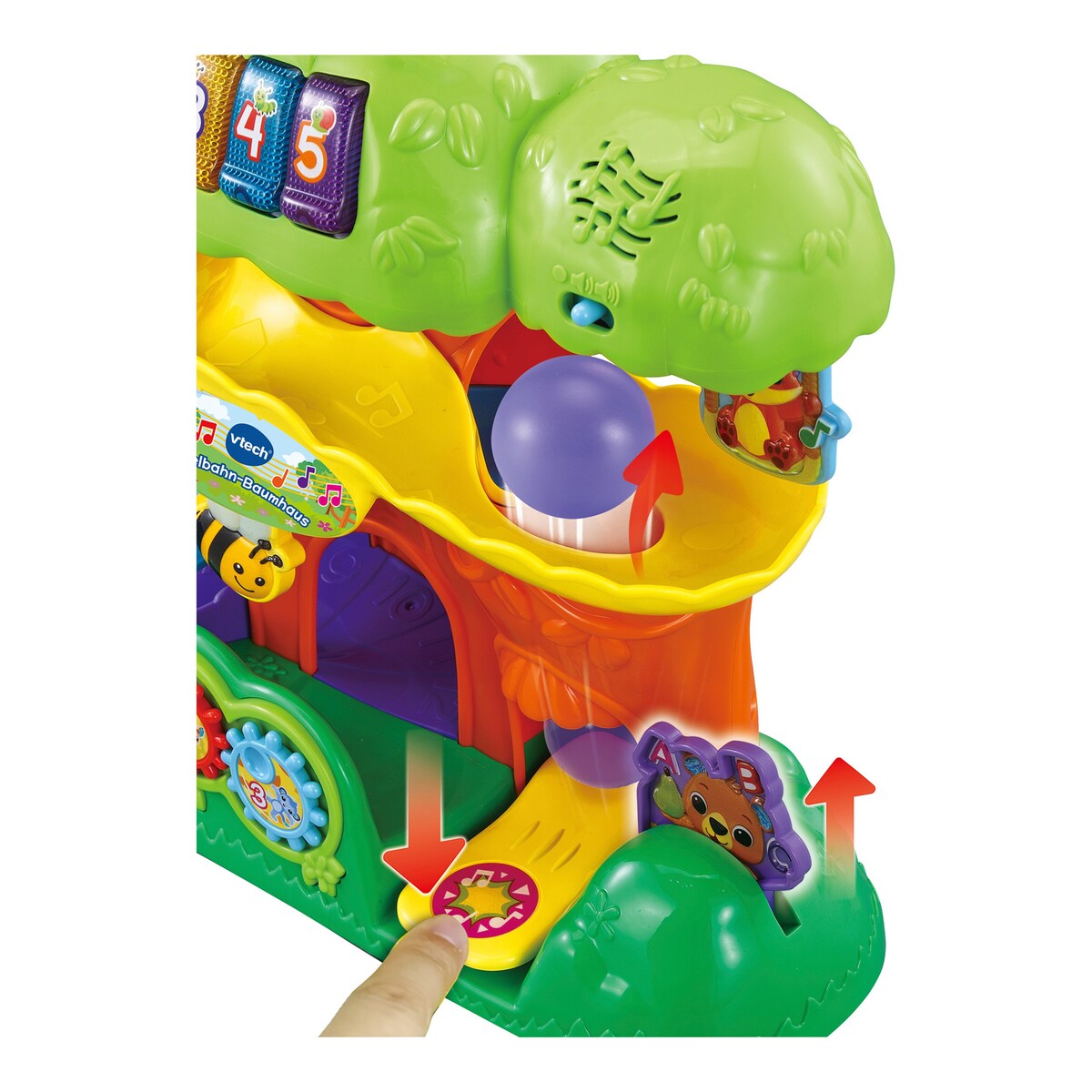 Kulebane trehus med lys, musikk og melodier - Vtech detalj av knapper