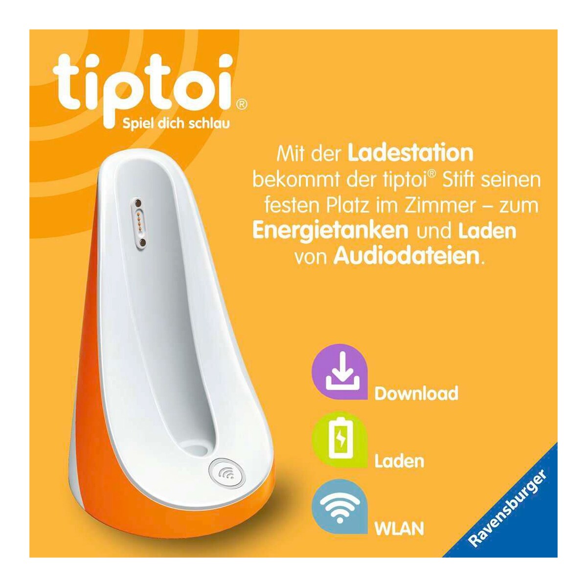 Detaljbilde av ladestasjon for tiptoi penn 4. generasjon