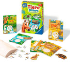 Lærespill mat dyr 1-4 spillere fra 3 år bakside