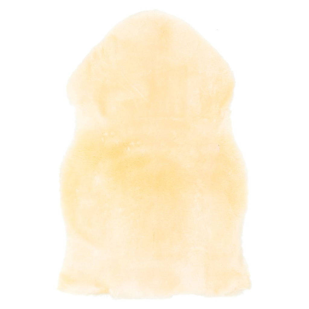 Lammeskinn 100 % ekte 70 x 80 cm natur - Fillikid forfra