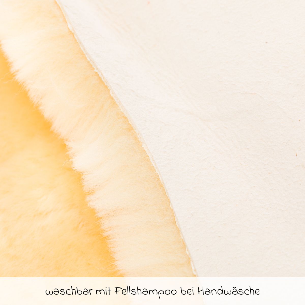 Montert Lammeskinn 100 % ekte 70 x 80 cm natur - Fillikid i barneseng
