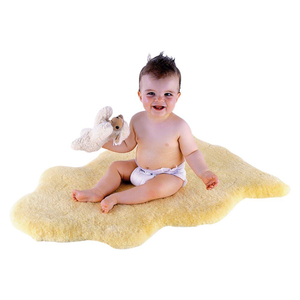 Lammeskinn medisinsk 70-80 cm Oeko-Tex fra Kaiser forfra