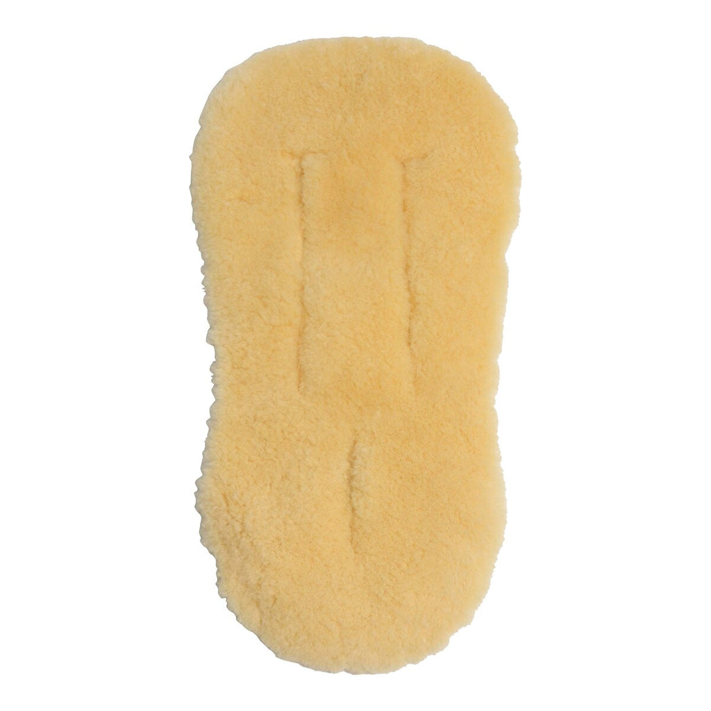 Lammeskinninnlegg for babynest og barnevogn 80x40 cm forfra