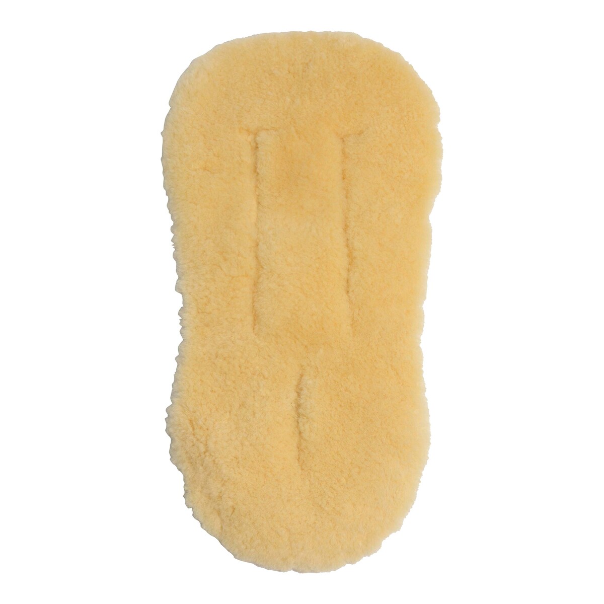Lammeskinninnlegg for babynest og barnevogn 80x40 cm forfra