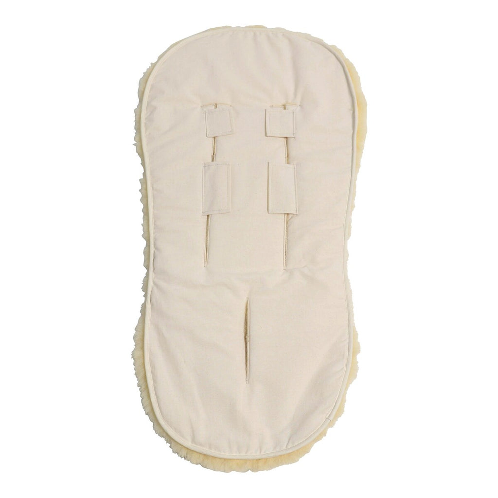 Bakside av lammeskinninnlegg for babynest og barnevogn 80x40 cm