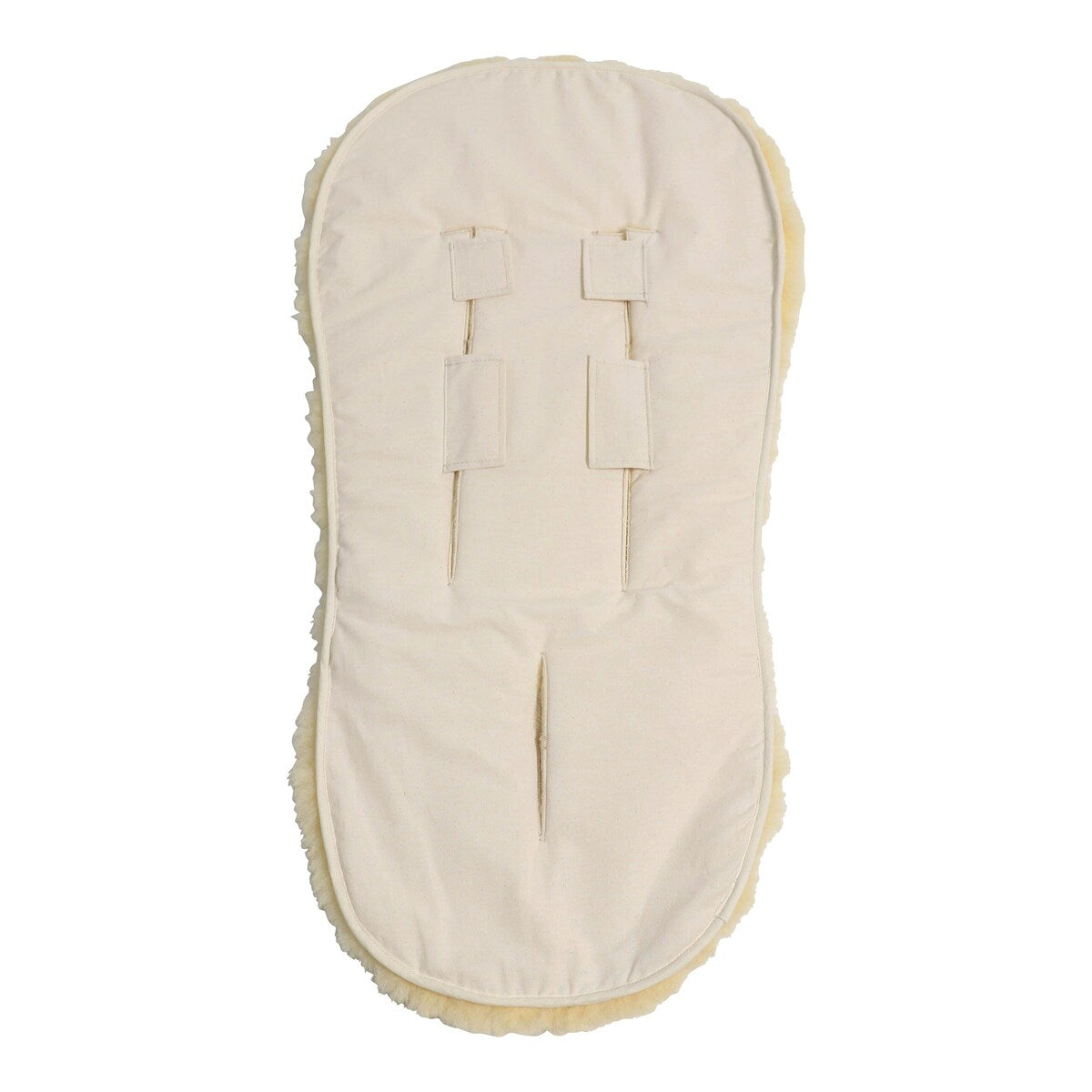 Bakside av lammeskinninnlegg for babynest og barnevogn 80x40 cm