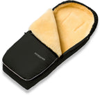 Lammeskinnpose Alaska for barnevogn 95 cm svart forfra
