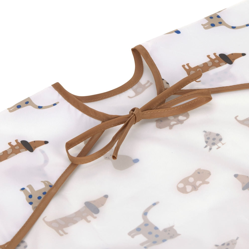 Detalj av Langermet smekke 2-pack Little Mateys 6-24 mnd blå materiale