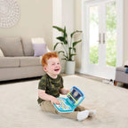 Detalj av taster på Lære- og musikklaptop med LED-skjerm for baby