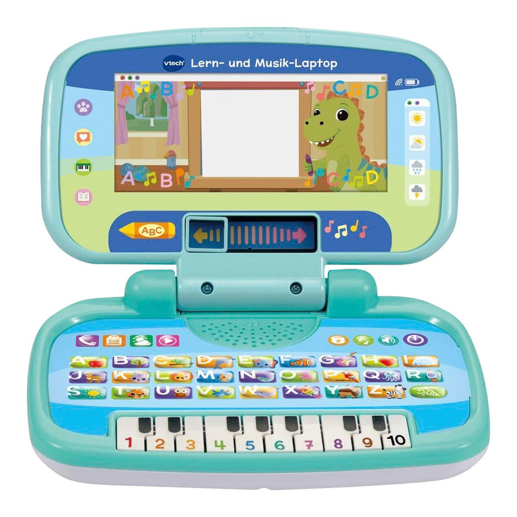 Nærbilde av LED-skjerm på Lære- og musikklaptop med LED-skjerm for baby