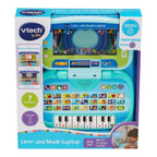 Lære- og musikklaptop med LED-skjerm for baby med batterifeste