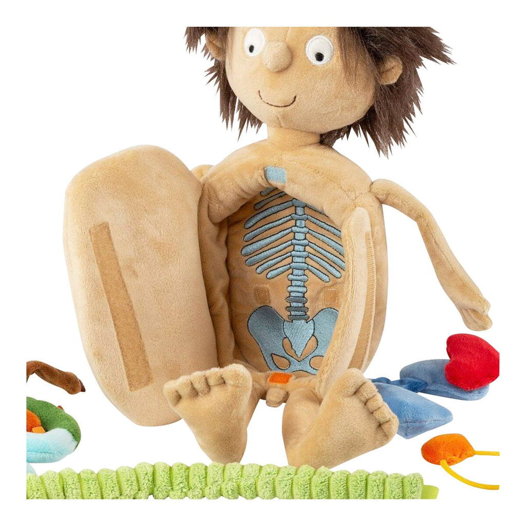 Læredukke Erwin 44 cm fra 12 mnd - Sigikid med åpen buk