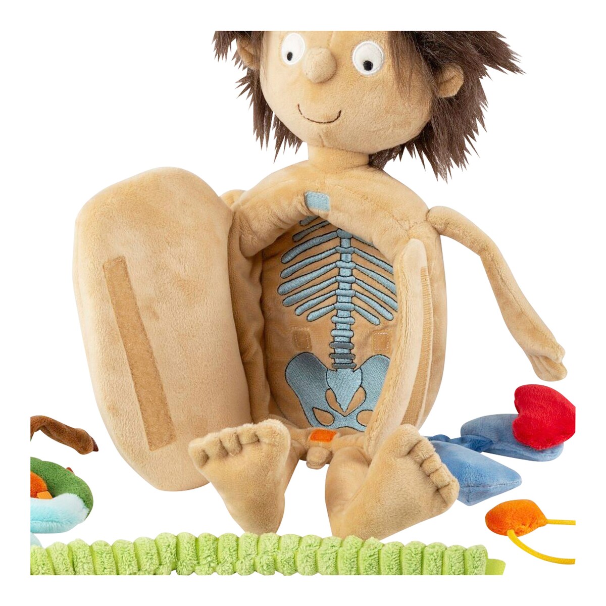 Læredukke Erwin 44 cm fra 12 mnd - Sigikid med åpen buk