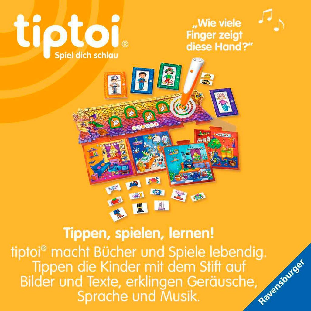 Læringsspill tallheks telle 1-10 fra 3 år nærbilde trykknapp