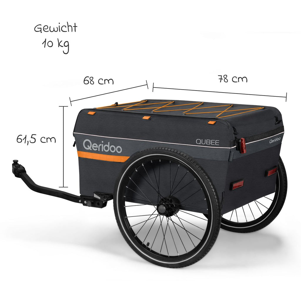 Lastevogn for sykkel Qubee 130 liter med feste hurtigfeste